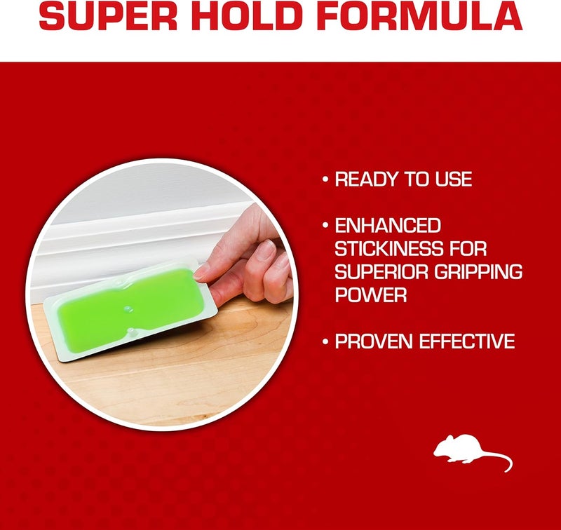 TOMCAT Super Hold Glue Traps Mouse Size for Mice, Cockroaches, Spiders, and Scorpions, Ready-To-Use, 4 Traps - Image 4